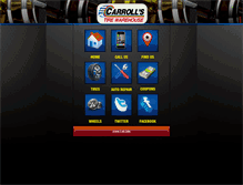 Tablet Screenshot of carrollstire.com